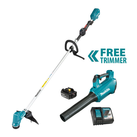 Makita DUB184RT + DUR190LZX3, 18V Brushless Blower Kit + 13" Line Trimmer (Tool Only)