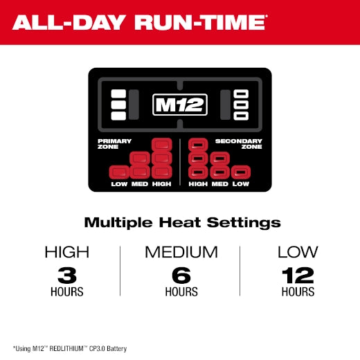 Milwaukee 204B-21 M12 Black Heat Jacket Kit 