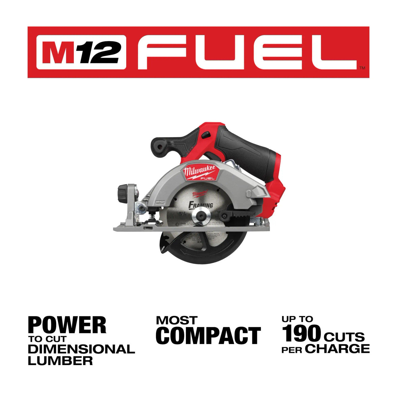 Milwaukee 2521-20, M12 FUEL 5-3/8" Circular Saw (Tool Only)