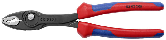 Knipex 82 02 200, 8" Twin Grip Slip Joint Pliers, Multi-Component