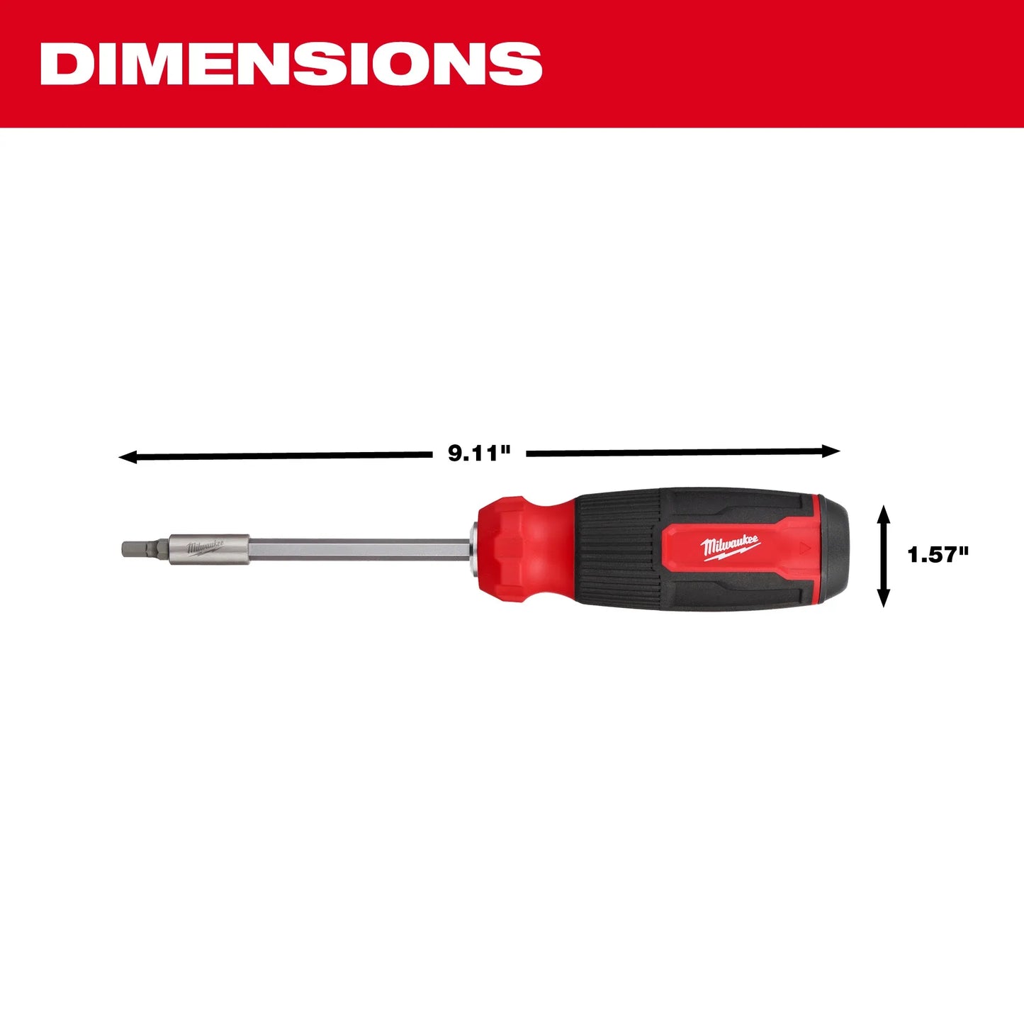 Milwaukee 48-22-2908, 14-in-1 Hex Multi-Bit Screwdriver