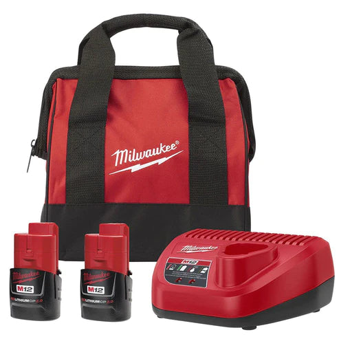 Milwaukee 48-59-2420SPC, M12 Two Battery Starter Kit (XC 2.0)