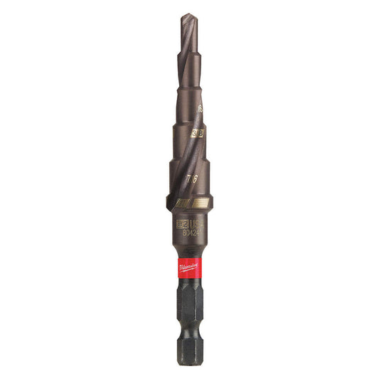 Milwaukee 48-89-9242, SHOCKWAVE Impact Duty Step Drill Bit #2 3/16 - 1/2"