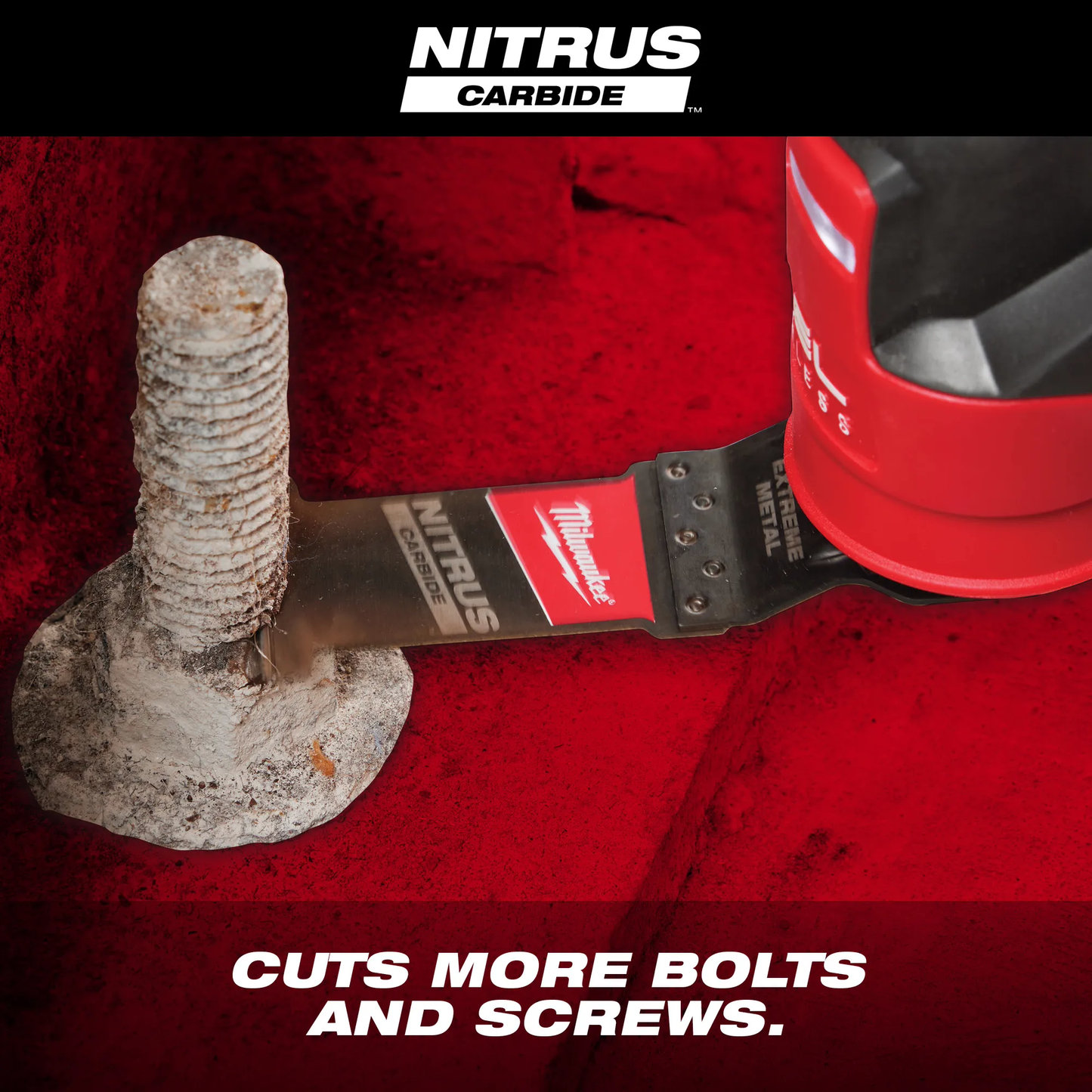 Milwaukee 49-25-1569, NITRUS CARBIDE™ Extreme Metal Universal Fit OPEN-LOK™ Multi-Tool Blade 10PK