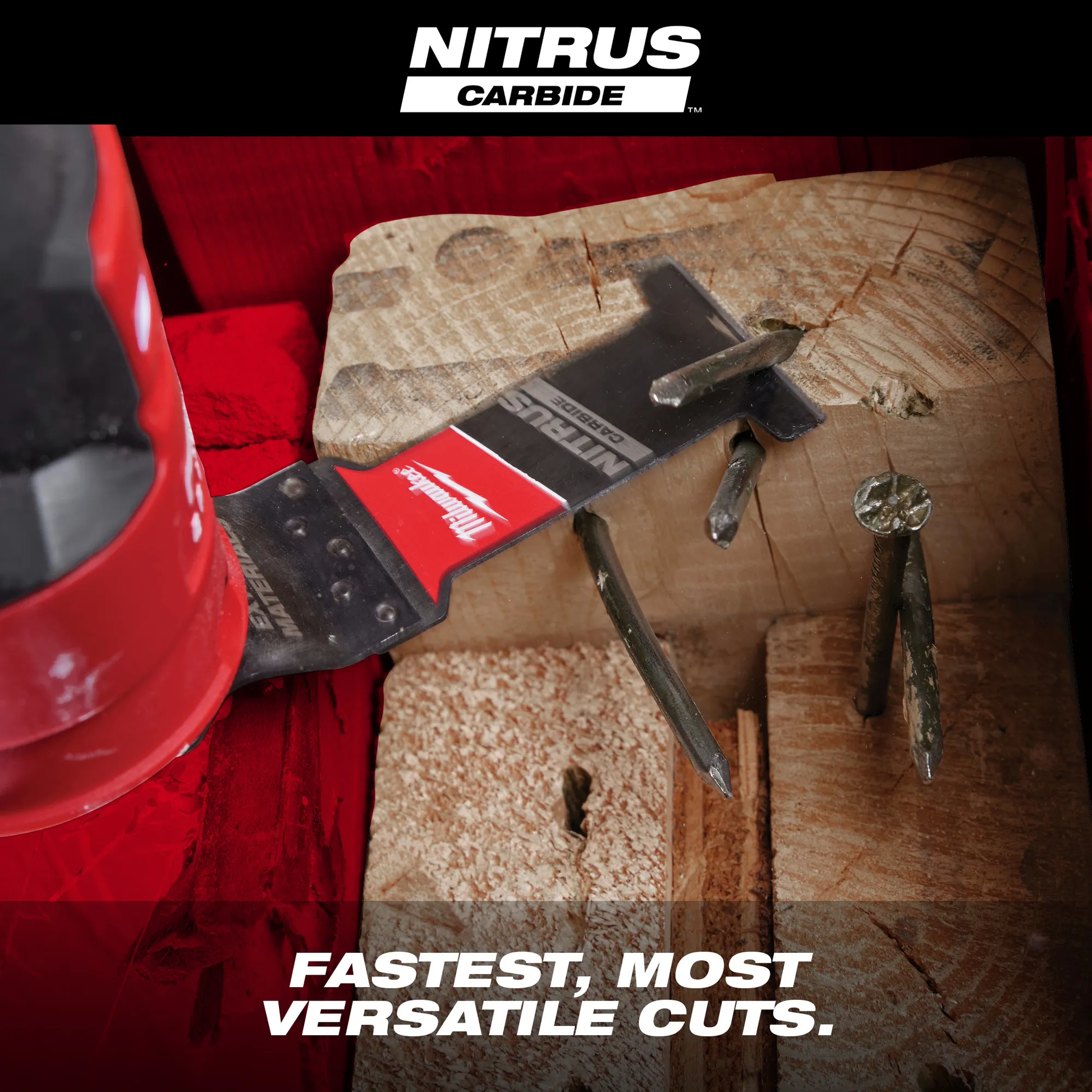 Milwaukee 49-25-1579, NITRUS CARBIDE™ Extreme Materials Universal Fit OPEN-LOK™ Multi-Tool Blade 10PK