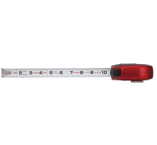 Tajima SS-25/7.5MBW, SIGMA STOP™, Standard & metric scale 25ft / 7.5m x 1 in strong tape & hook