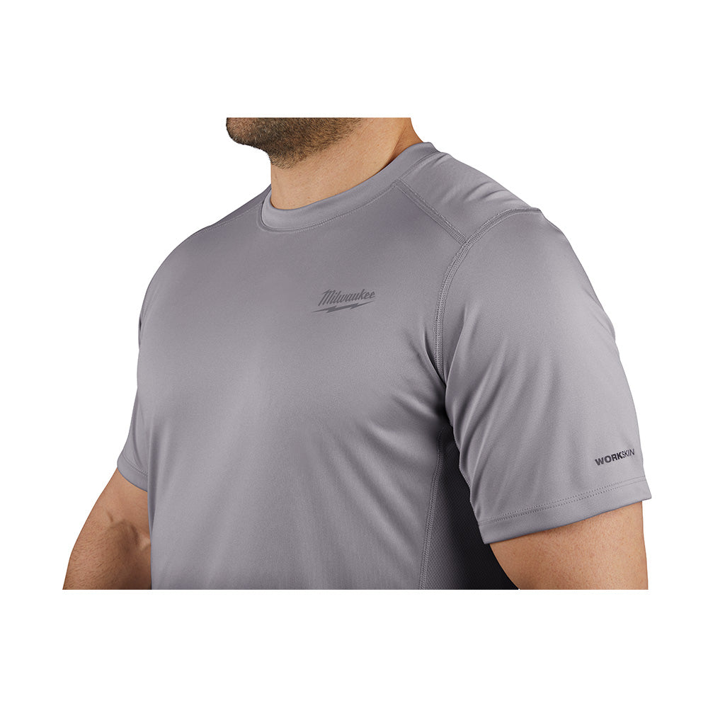 Milwaukee 414G-M, WORKSKIN LIGHT SS SHIRT GRAY Medium