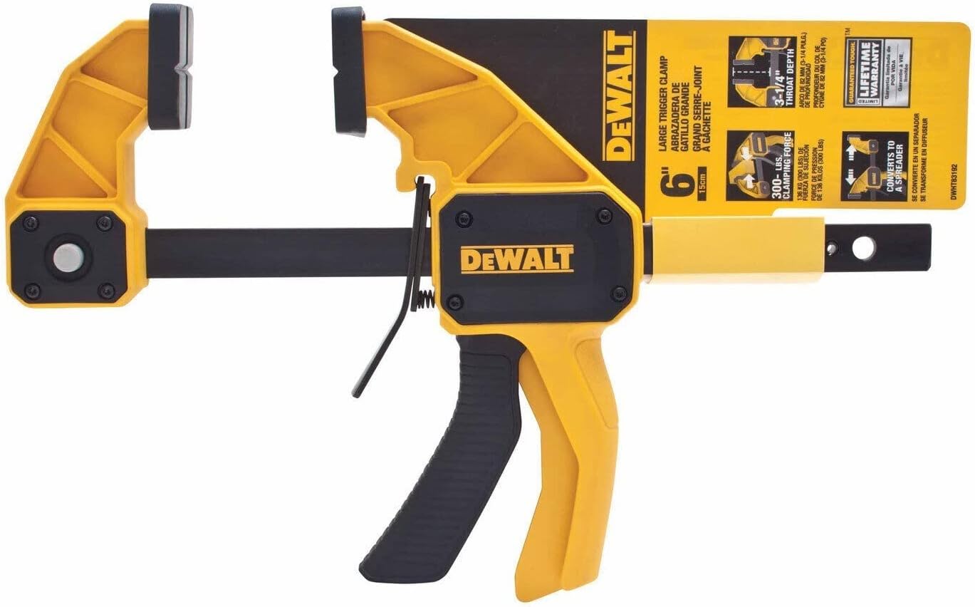 DEWALT DWHT83192, Large Trigger Clamp with 6 inch bar