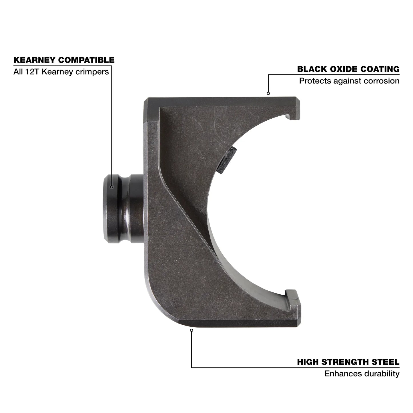 Milwaukee 49-12-KUAD, Kearney to U-Die Adapter for 12T Kearney Crimpers
