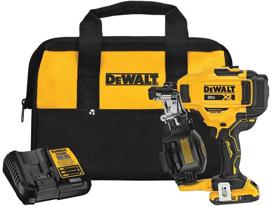 DEWALT DCN45RND1, 20V MAX Cordless Roofing Nailer Kit (2.0 Ah)