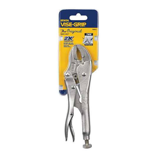 Irwin 702L3, Vise-Grip 7" Original Curved Jaw Locking Pliers (7WR)