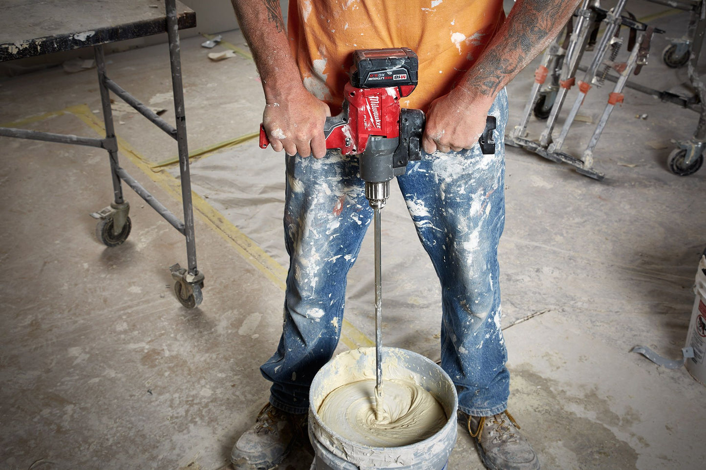 Milwaukee 2810-20, M18 FUEL Mud Mixer with 180° Handle (Tool Only)