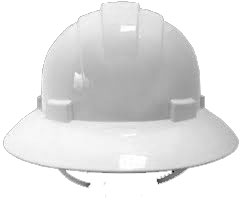 Workhorse SHDHA6WBWQ, WIDE BRIM Hard Hat CSA TYPE I (White)