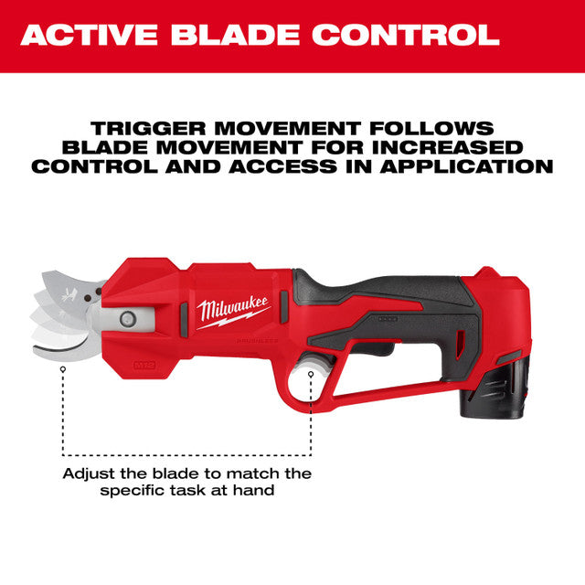 Milwaukee 2534-20, M12 BRUSHLESS PRUNING SHEARS (Tool Only)