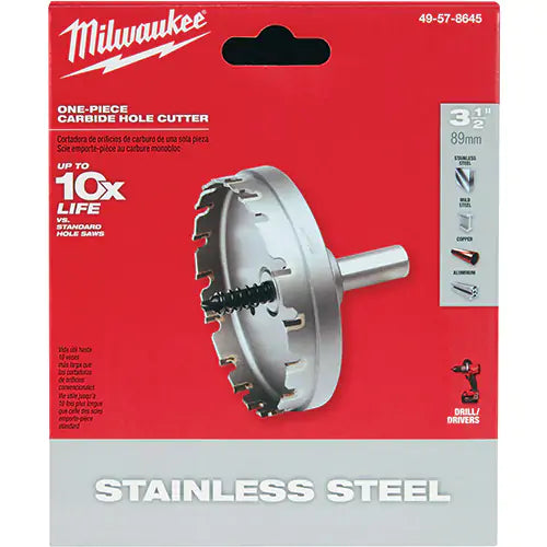 Milwaukee 49-57-8645, 3-1/2" One-Piece Carbide Hole Cutter