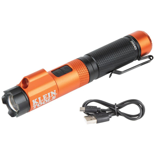 Klein Tools 56040, Rechargeable Focus Flashlight with Laser