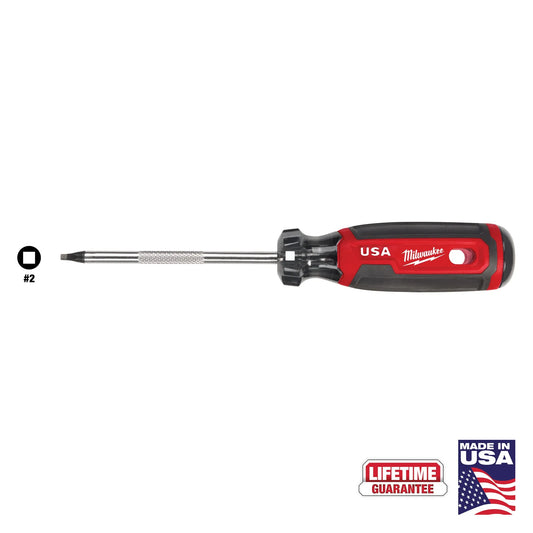 Milwaukee MT218, #2 Square 4" Cushion Grip Screwdriver (USA)