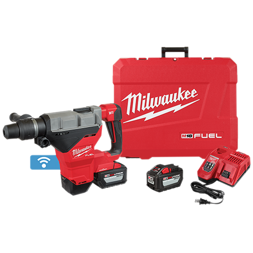 Milwaukee 2718-22HD, M18 FUEL 1-3/4" SDS MAX Rotary Hammer w/ ONE KEY Kit w/ (2) 12.0 Batteries