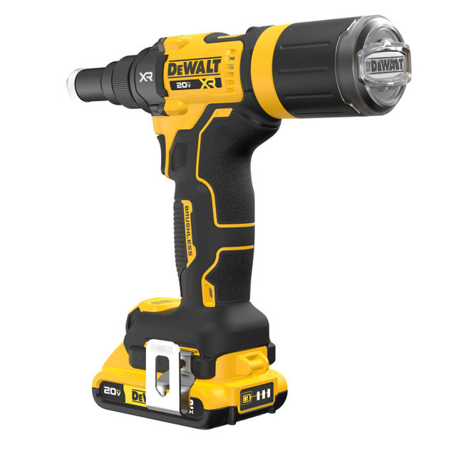 DEWALT DCF403D1, 20V MAX* XR® Brushless Cordless 3/16" Rivet Tool Kit