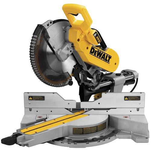 DEWALT DWS780LST, 12'' Double Bevel Sliding Compound Miter Saw w/Long Stand DWX723