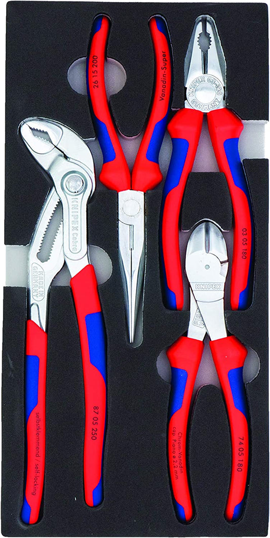 Knipex 00 20 01 V17, Chrome Pliers Set