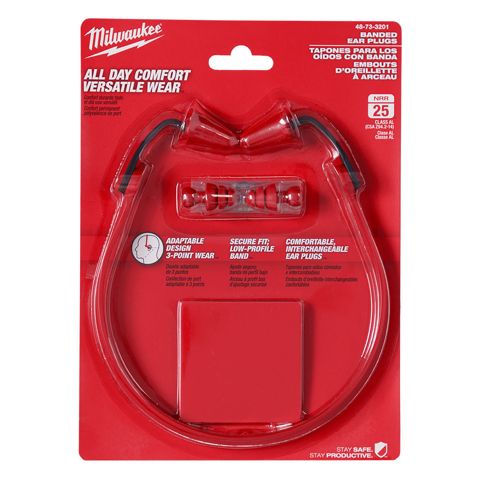 Milwaukee 48-73-3201, Banded Ear Plugs