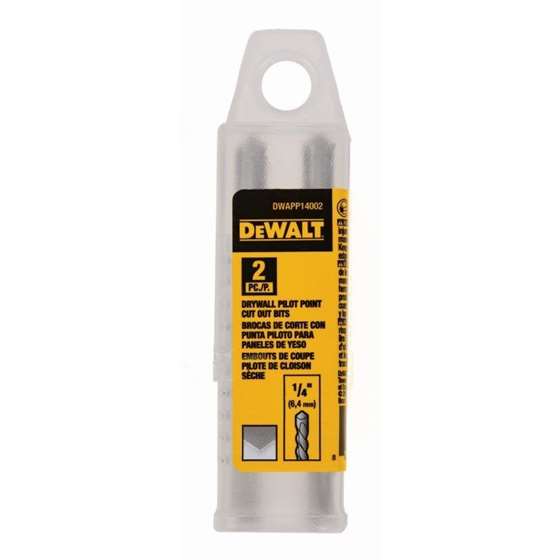 DEWALT DWAPP14002, 1/4'' DRYWALL PILOTPOINT CUTOUT BIT2