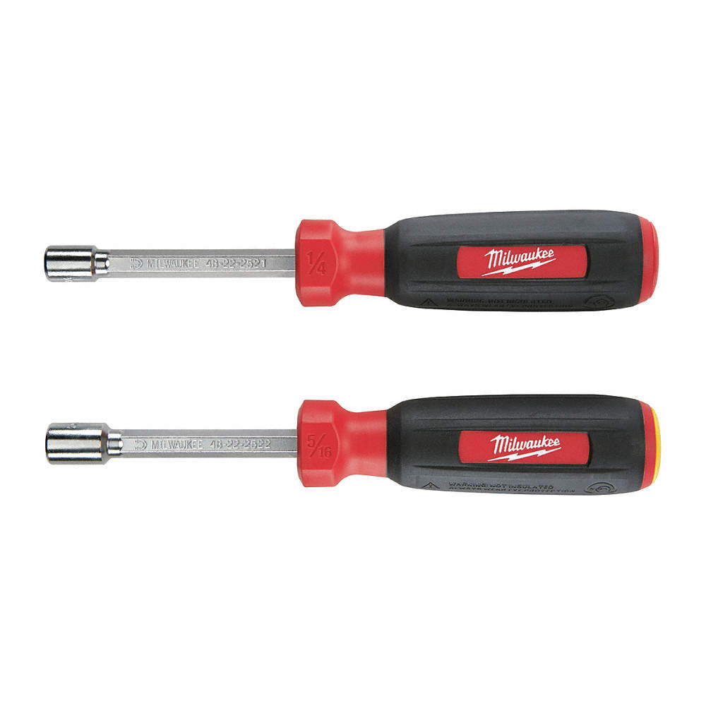 Milwaukee 48-22-2502, 2 pc SAE HollowCore Magnetic Nut Driver Set