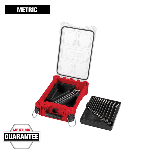 Milwaukee 48-22-9483, 15pc Metric Combination Wrench Set with PACKOUT™ Compact Organizer