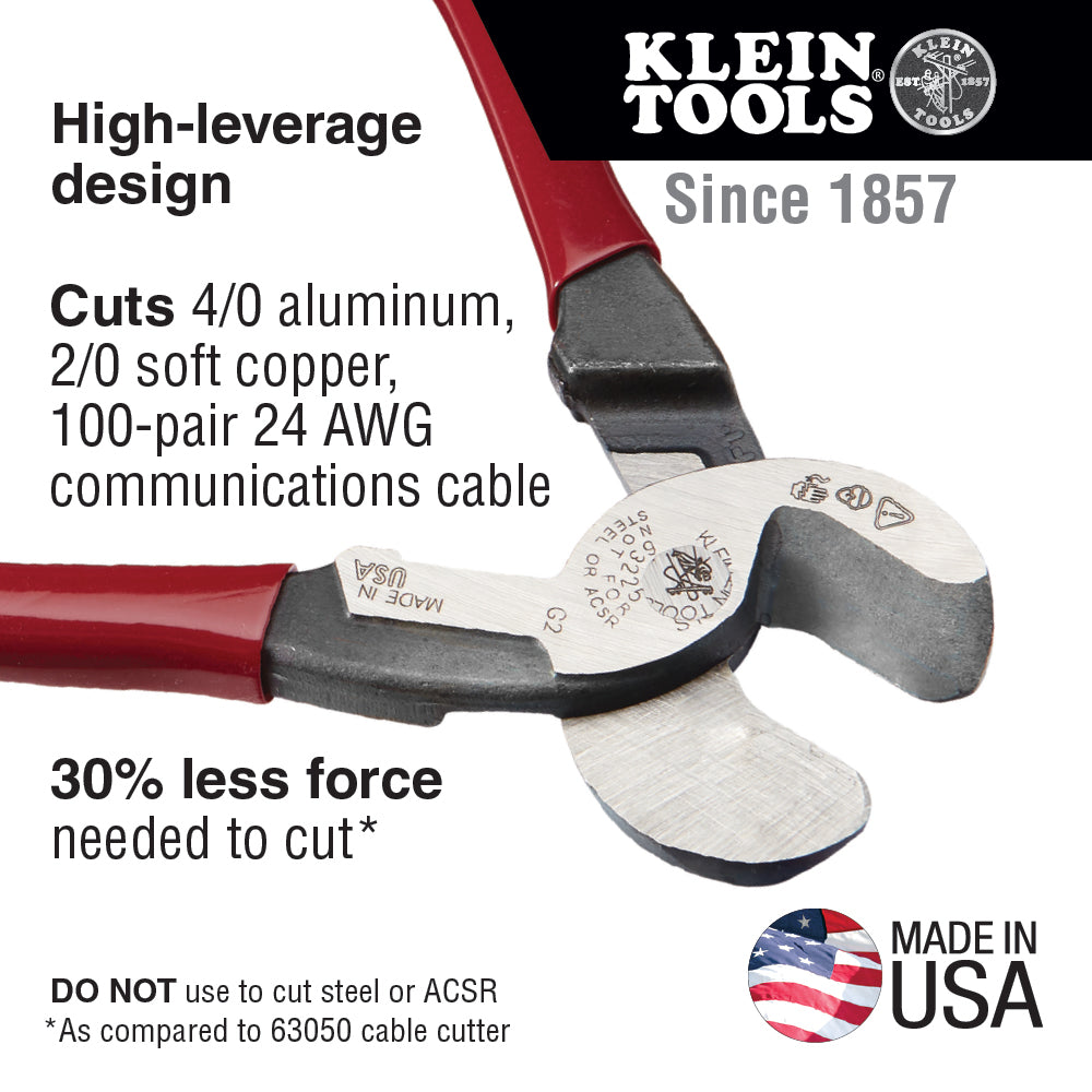 Klein Tools 63225, High-Leverage Cable Cutter