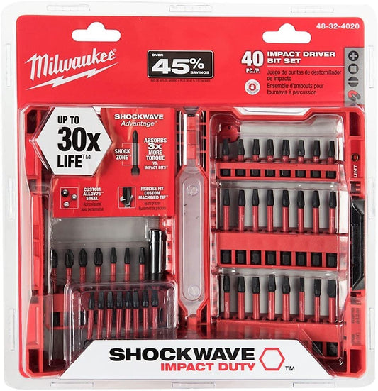 Milwaukee 48-32-4020, 40pc SHOCKWAVE Impact Set