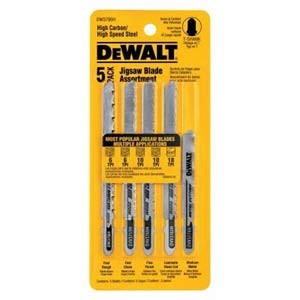 DEWALT DW3795H, 5 pc T-Shank Jig Saw Blade Set