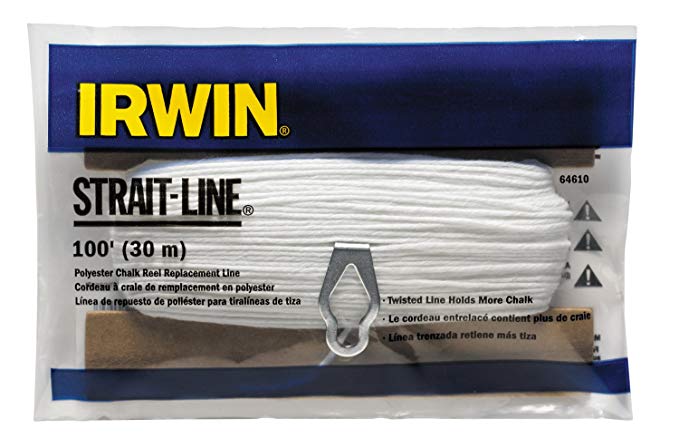 Irwin 64610, Strait-Line 100' Twisted Cotton Replacement Line