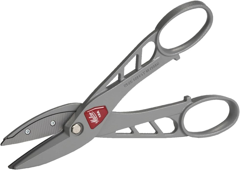 Malco M12A,  Andy Classic Aluminum Handled Snips Straight Cut 12″