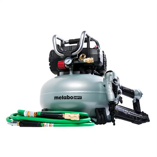 Metabo HPT KNT50ABM , 18 Gauge Brad Nailer and Compressor Combo Kit