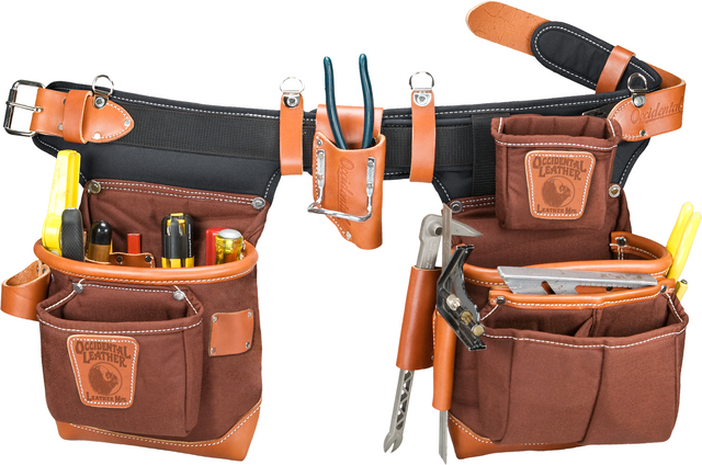 Occidental Leather 9855, Adjust-to-Fit™ FatLip™ Tool Bag Set - Cafe