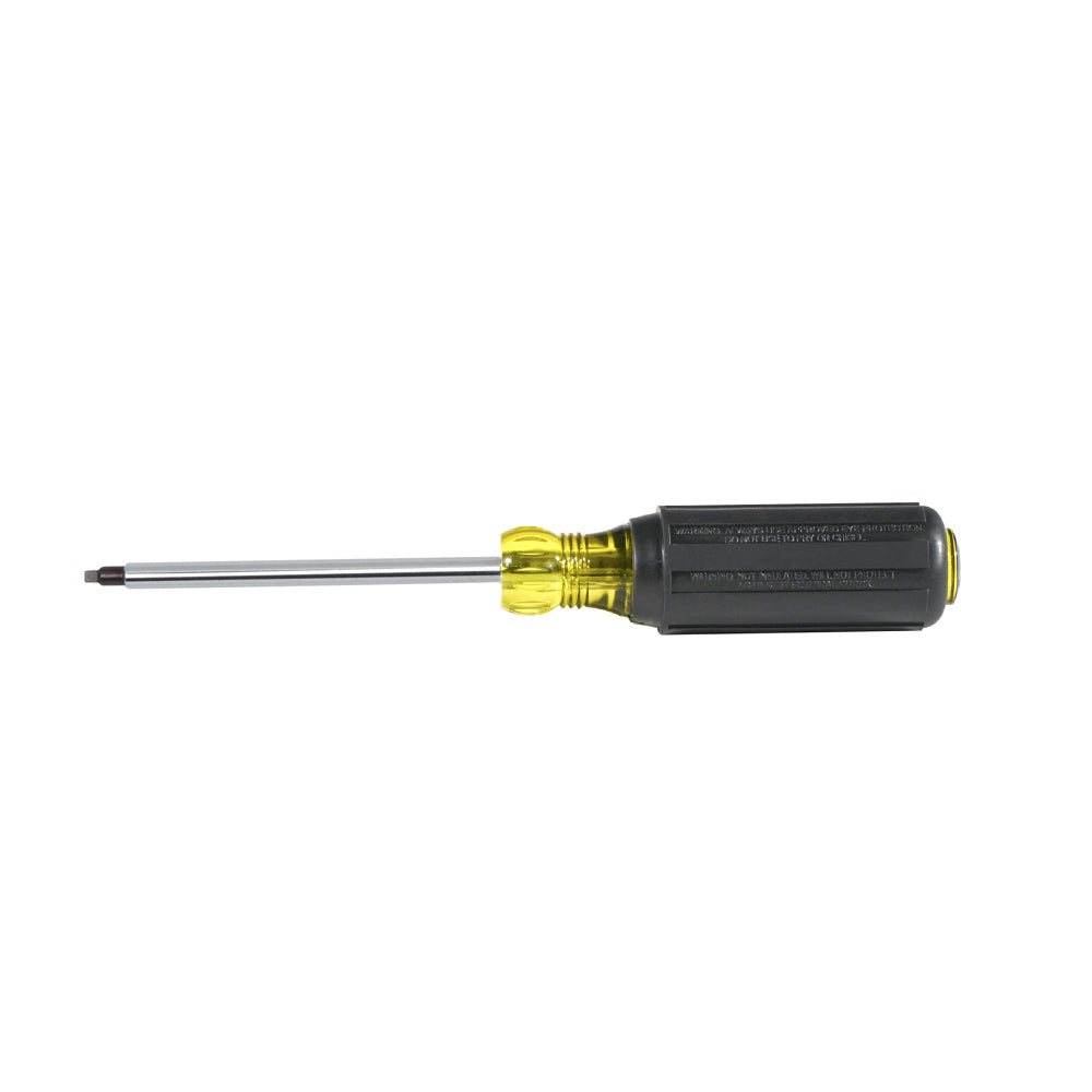 Klein Tools 662, #2 Square Screwdriver with 4-Inch Round Shank