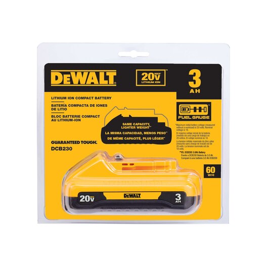 DEWALT DCB230, 20V MAX 3 Ah Compact Battery