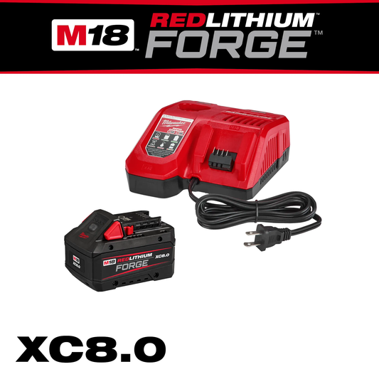 Milwaukee 48-59-1881, M18™ REDLITHIUM™ FORGE™ XC8.0 Starter Kit