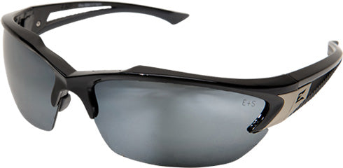 Edge Eyewear SDK417, Khor, Black Frame/Silver Mirror Lens (Non-Polarized)