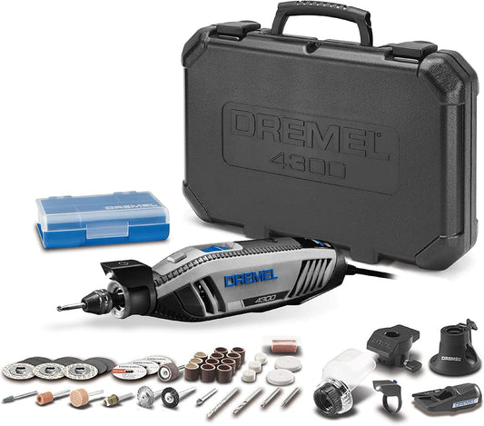 DREMEL 4300-5/40, High Performance Rotary Tool Kit with LED Light (5 Attachments, 40 Accessories)