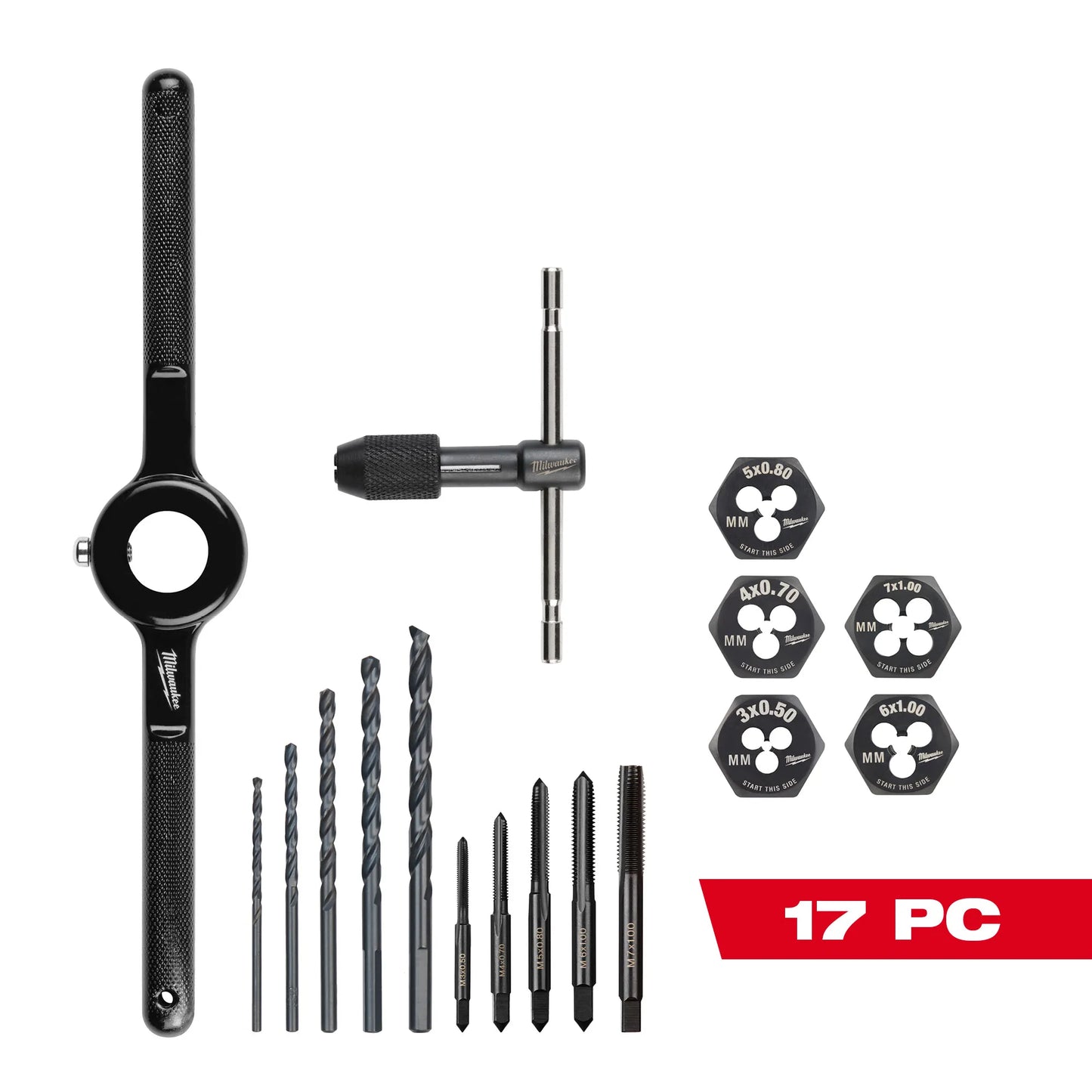 Milwaukee 49-22-5601, Metric Tap and Die Set 17-Piece