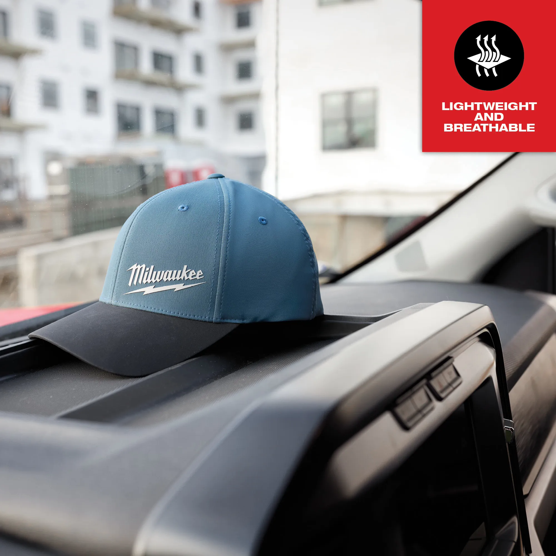 Milwaukee 507BL-LXL, WORKSKIN PERFORMANCE FITTED HATS - BLUE LXL