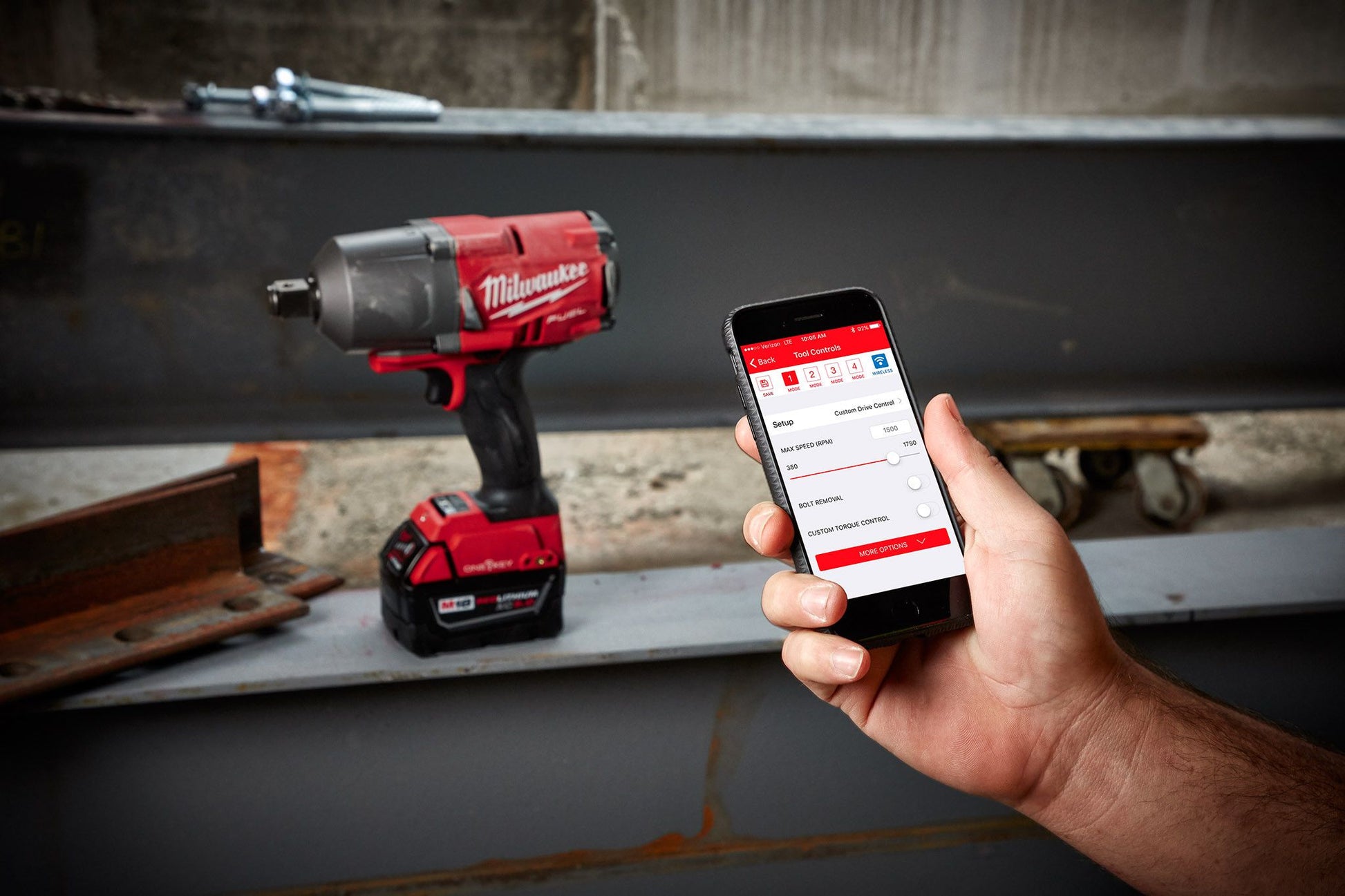 Milwaukee 2864-20, M18 FUEL w/ ONE-KEY High Torque Impact Wrench 3/4" Friction Ring  (Tool Only)