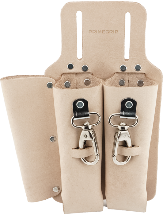 Primeline 43-307, 3-Pocket Vegetable-Tanned Leather Tool Holder