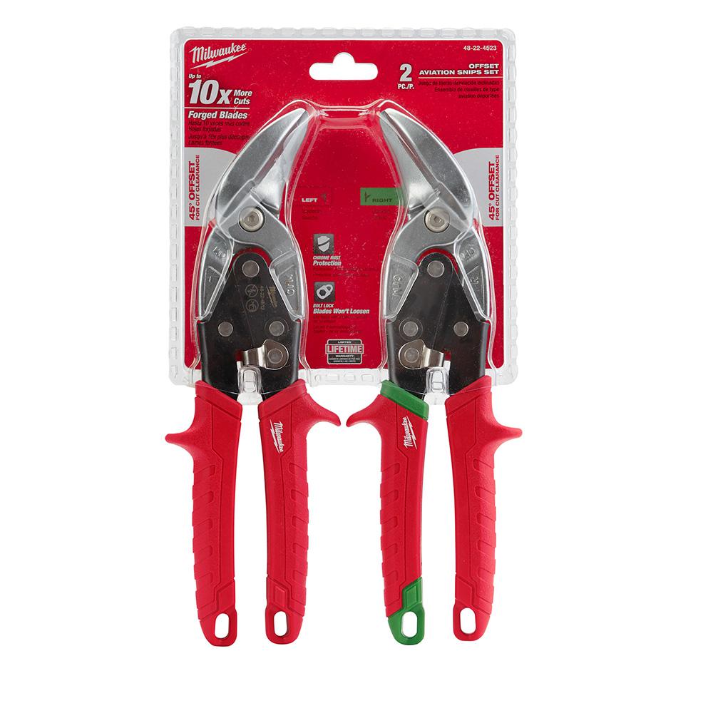 Milwaukee 48-22-4523, 2 pc Offset Snip Set