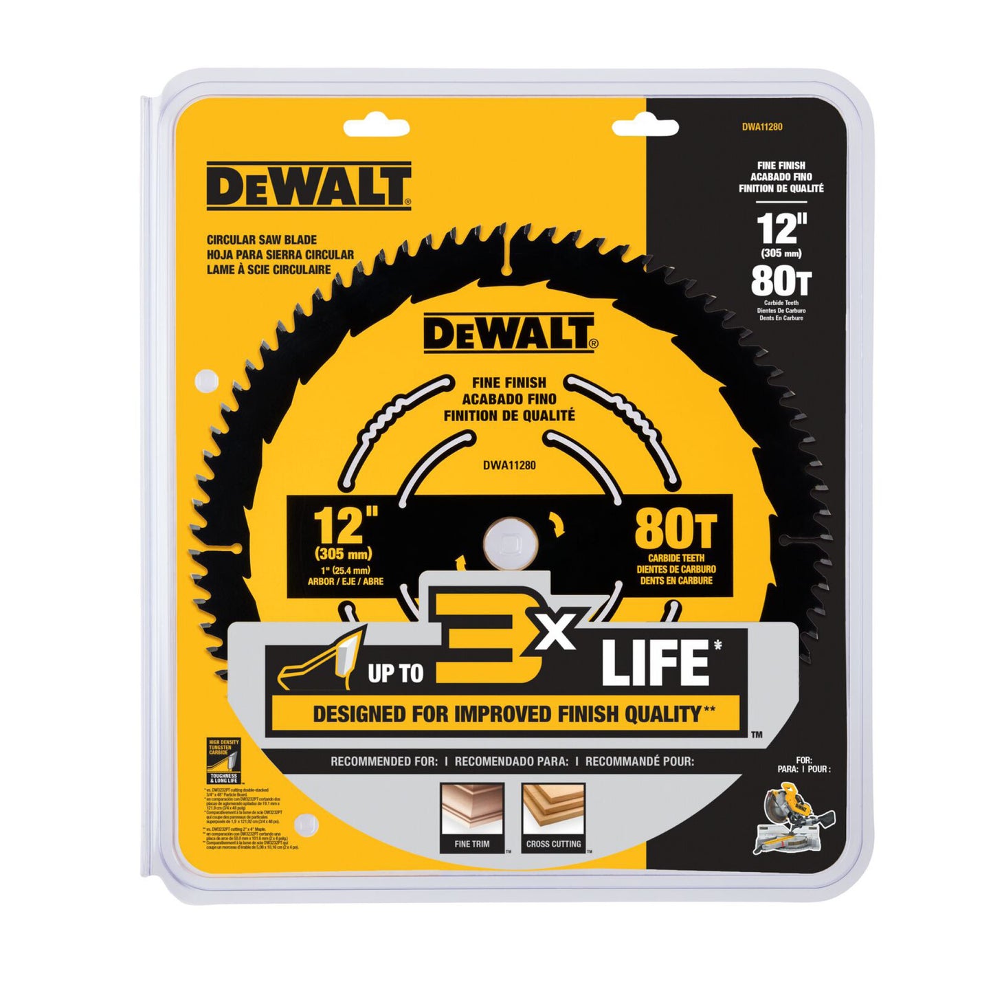 DEWALT DWA11280, Dewalt 12 In 80t Saw Blade