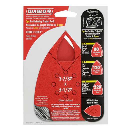 Diablo DCTMOUASTH05G, B&D Mouse Sander 5pc Variety Pack