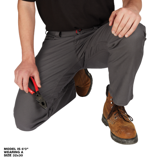 Milwaukee 701G Men's Heavy Duty Flex Work Pants with 6 Pockets - Gray