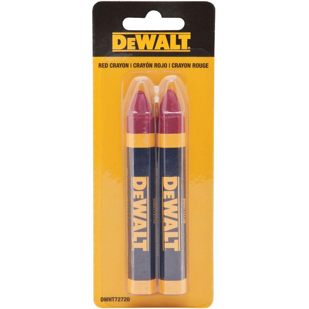 DEWALT DWHT72720, Red Lumber Marking Crayon (2/pkg)